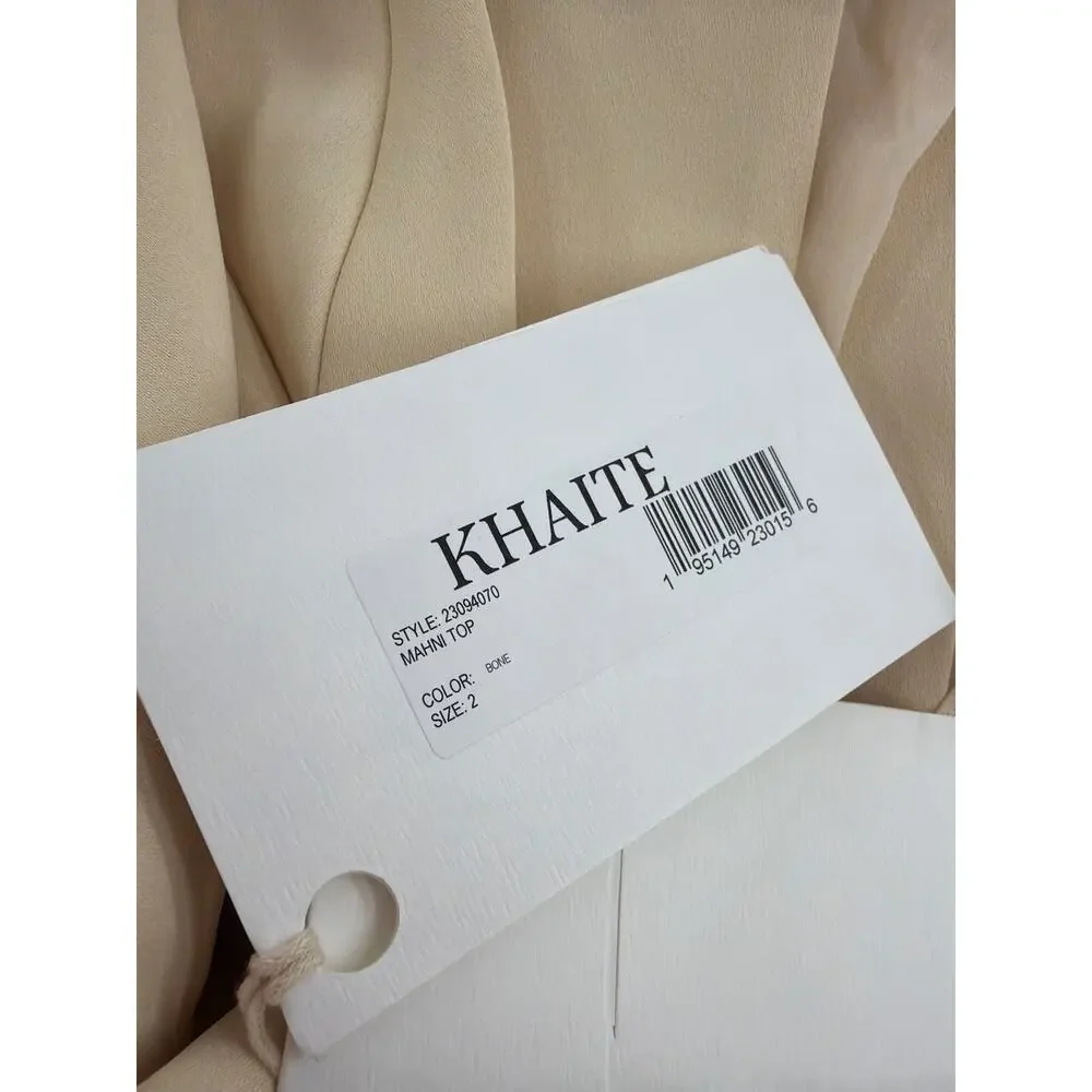 Khaite Mahni Top Bone Size 2